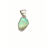 Opal larger stone in sterling silver pendant