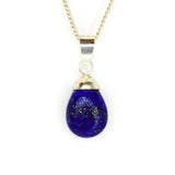Lapis Lazuli, Dew Kristalldroppe silverhänge
