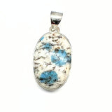 K2, from the Himalayas in a silver setting