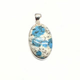 K2, from the Himalayas in a silver setting