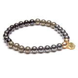 Voima, aikomus -rannekoru, kullattu