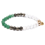 Rikkaus, aikomus -rannekoru kullattu