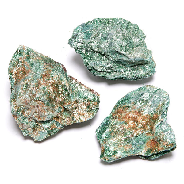 Fuchsit, rå mineral