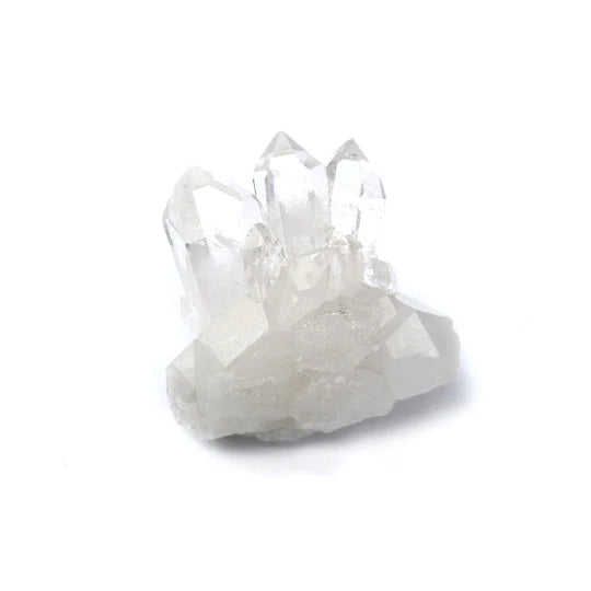Bergkristall, kluster naturliga kristaller gross
