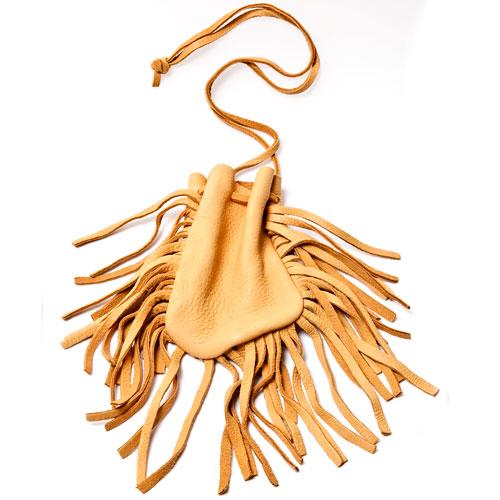 Deerskin Drawstring Pouch A-2｜Deerskin Drawstring Pouch｜静かな 