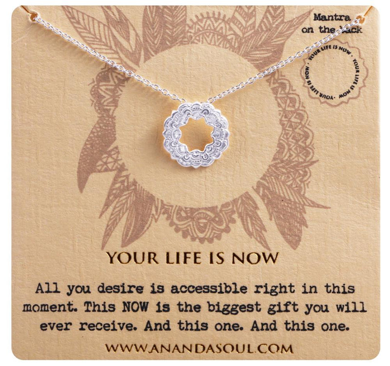 Your Life is Now halsband silver
