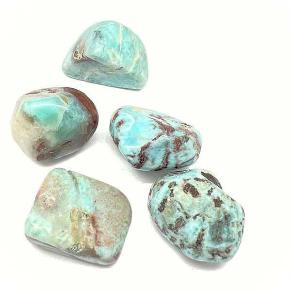 Larimar, tumbled stone