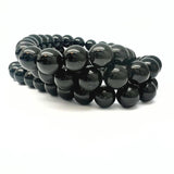Agate black, bracelet 8 mm