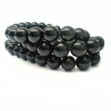 Agate black, bracelet 8 mm