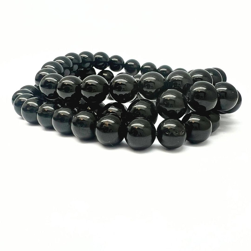 Agate black, bracelet 8 mm