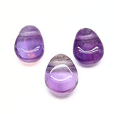 Amethyst necklace with silver or gold plated chain