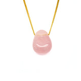 Rose quartz, small pendant with drilled hole