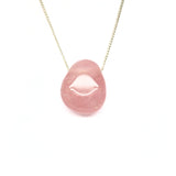 Rose quartz, small pendant with drilled hole