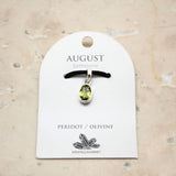 Peridot, månadssten för augusti silverhänge