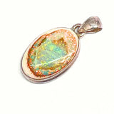 Opal suurempi briljantti sterlinghopeariipus