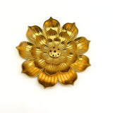 Rökelsehållare Lotus Guld