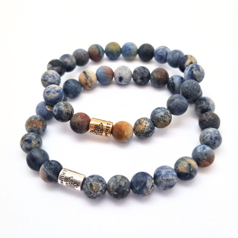 Sodalite matte bracelet The Crystal Room