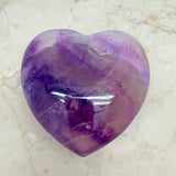 Fluorite extra large rainbow fluorite heart