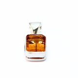Citrine, faceted rectangle