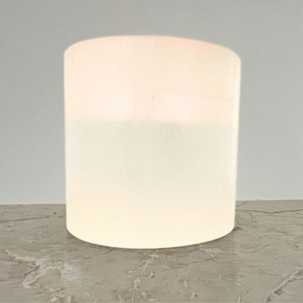 Candle lantern, white selenite