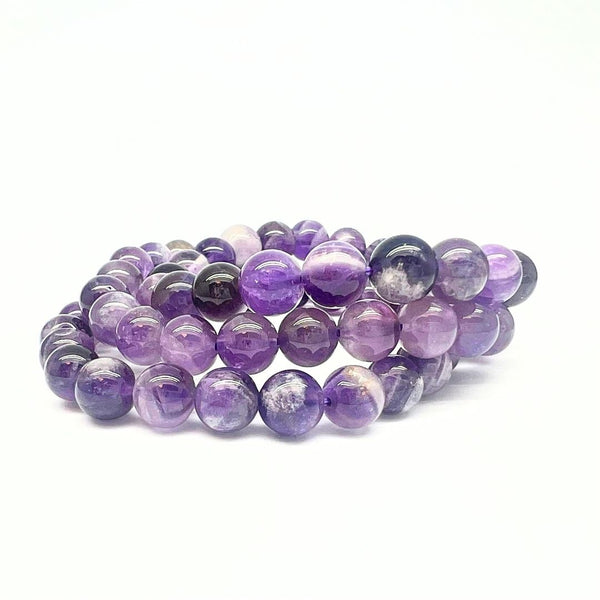 Ametist chevron, armband 8 mm