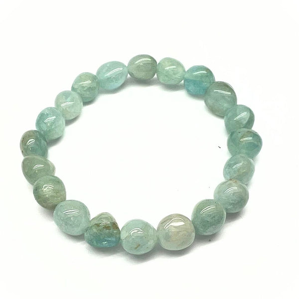 Aquamarine, tumbled bracelet