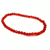 Carnelian, bracelet 4mm