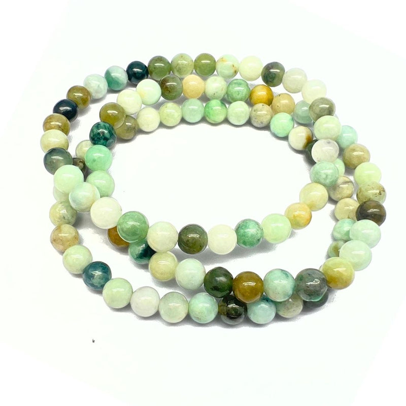 Jade, bracelet with round beads from Burma