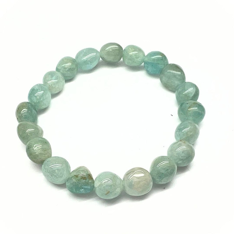Aquamarine, tumbled bracelet