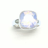 Ametisti, cabochon-leikkaus soikea hopeasormus