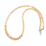 Opal från Etiopien, halsband graderade runda pärlor