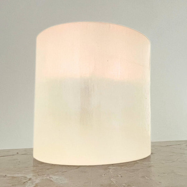 Candle lantern, white selenite