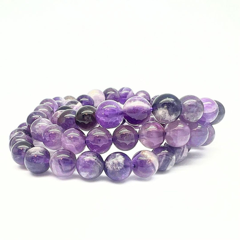 Ametisti chevron, rannekoru 8 mm