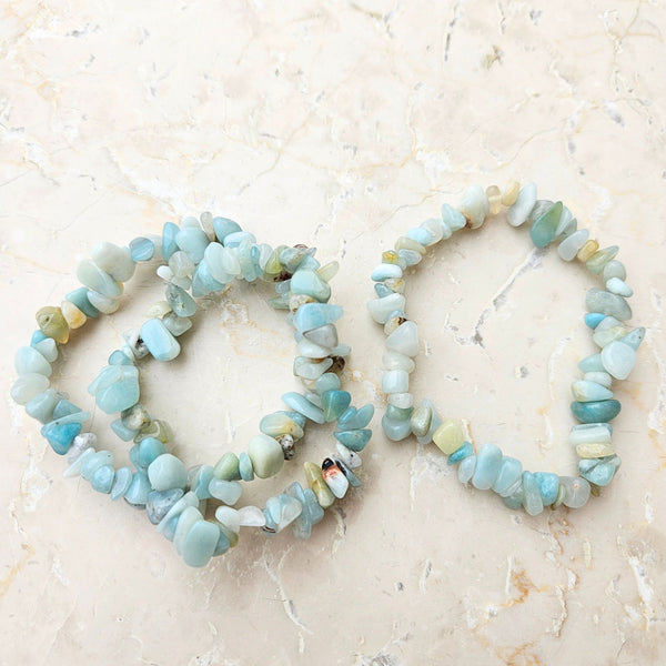 Amazonit, chipsarmband