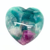 Fluorite extra large rainbow fluorite heart