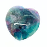 Fluorite extra large rainbow fluorite heart