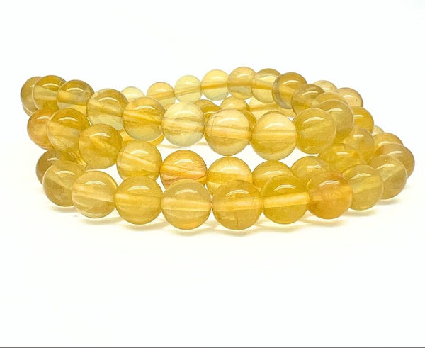 Fluorite yellow bracelet 8 mm