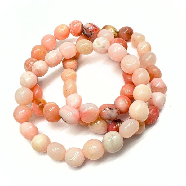 Kunzite, Opal pink and Rhodochrosite