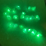 Green Calcite - enchanting crystal light, string with LED