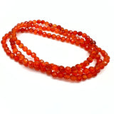 Carnelian, bracelet 4mm