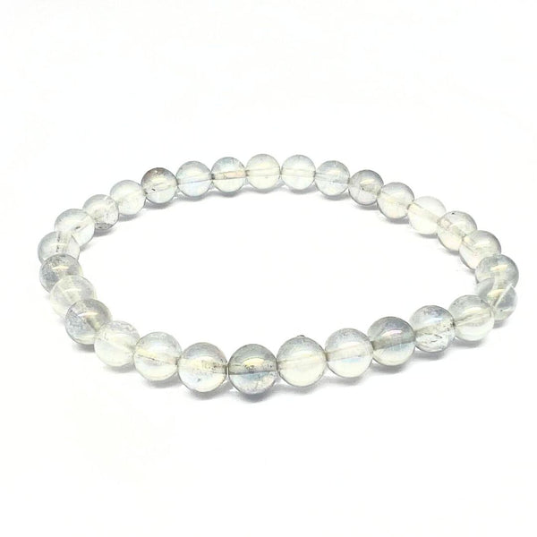 Rock crystal Aurora borealis round 8 mm