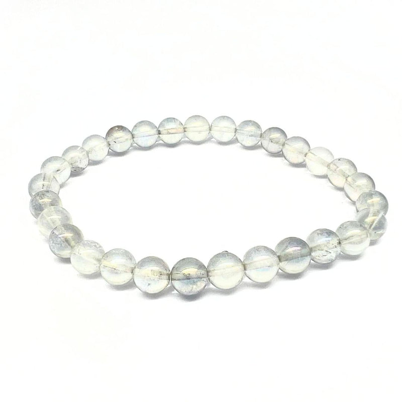 Rock crystal Aurora borealis round 8 mm