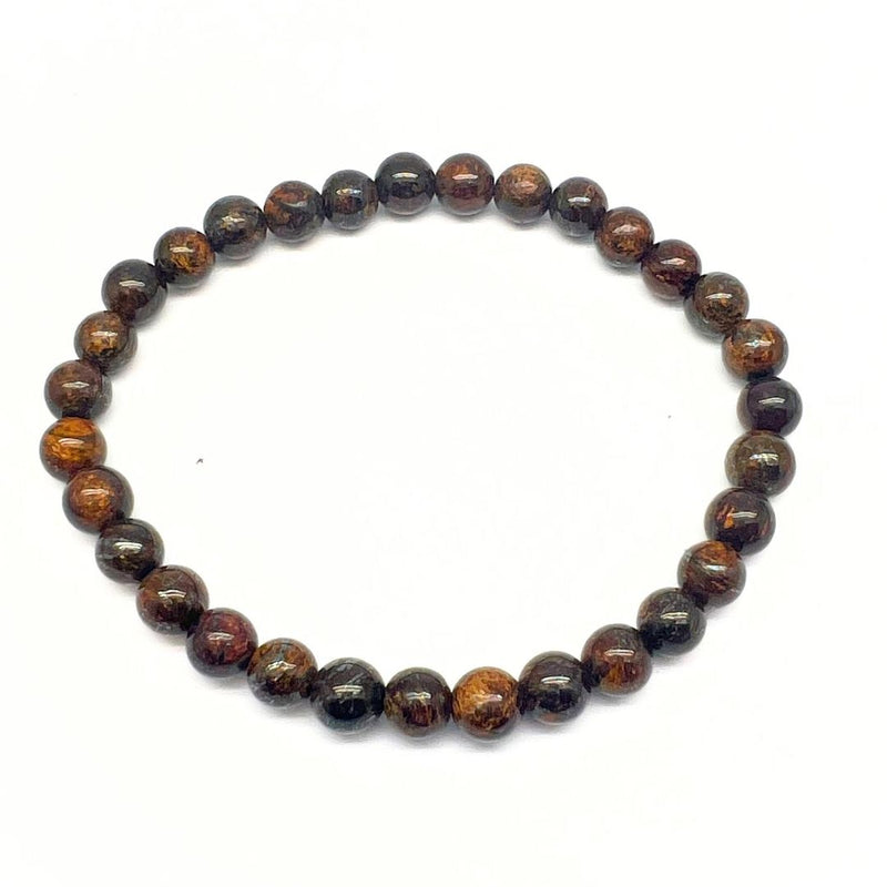 Bronzite, tumbled stone bracelet