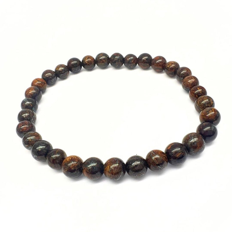 Bronzite, tumbled stone bracelet