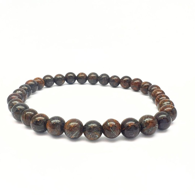 Bronzite, tumbled stone bracelet