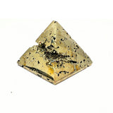 Pyrit slipade glittriga pyramider