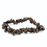 Smoky quartz, chip bracelet