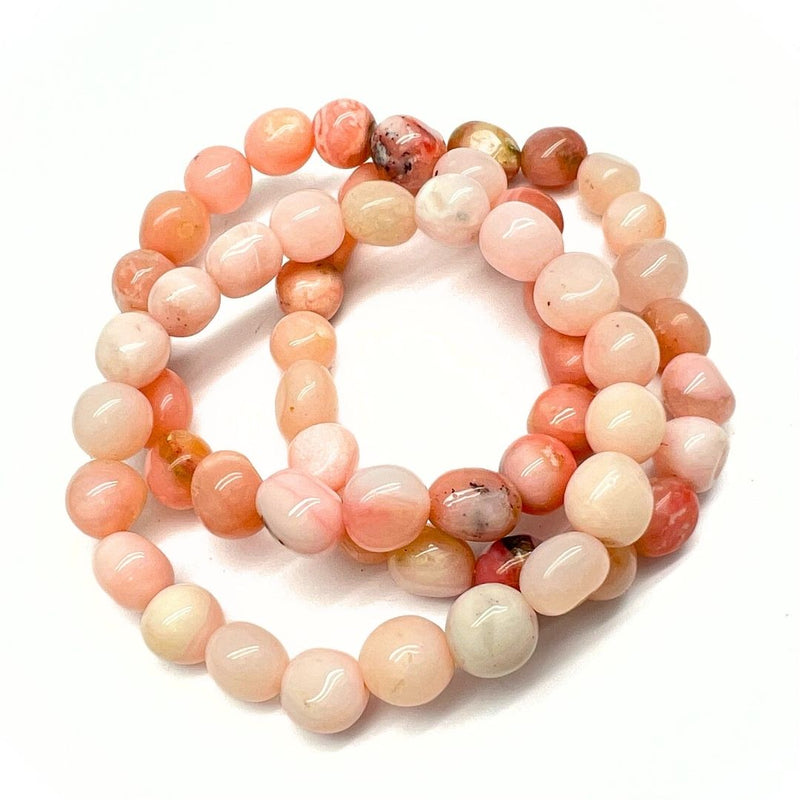 Kunzite, Opal pink and Rhodochrosite