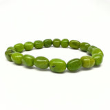 Serpentin, armband av trumlad liten sten