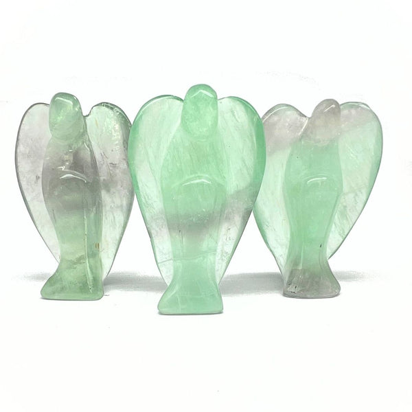 Fluorite, angel in green fluorite